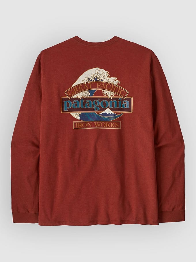 Patagonia Great Waves Responsibili- Longsleeve rood