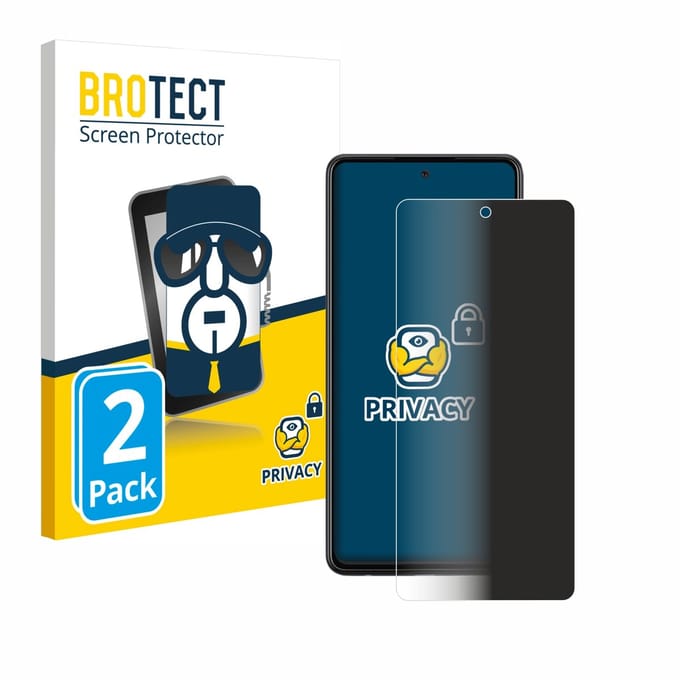 BROTECT - privacy screenprotector voor Samsung Galaxy A72 5G - Folie Beschermfolie Blauwlichtfilter 2 Stuks