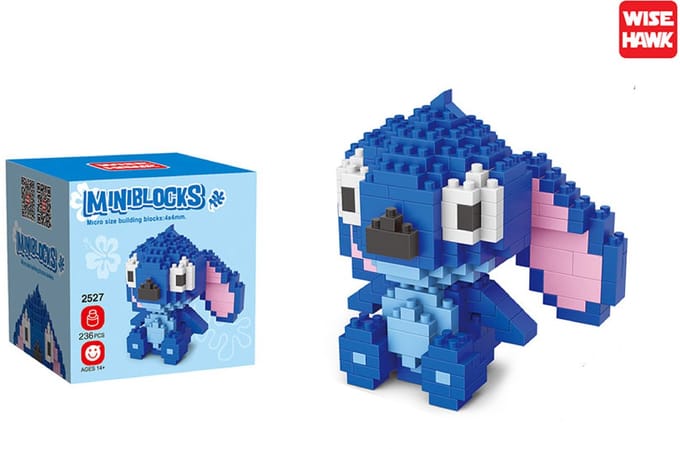 Mini Bouwstenen Dier Figuur Blauw – 236 Stukjes – Creatieve Micro Bouwset – Vanaf 14 Jaar