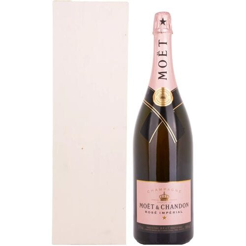 Moët Champagne Moët & Chandon Champagne ROSÉ IMPÉRIAL Brut 12,5% Vol. 3l in Holzkiste