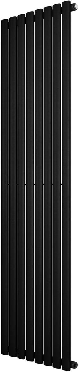 Ovale design radiator - 1 kolom - 1800x480 mm - zwart