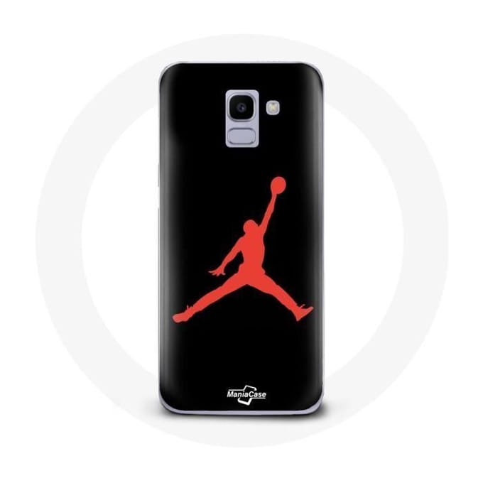 Coque - Air Jordan - Samsung Galaxy J6 2018 - Rouge - Souple - Protection rood