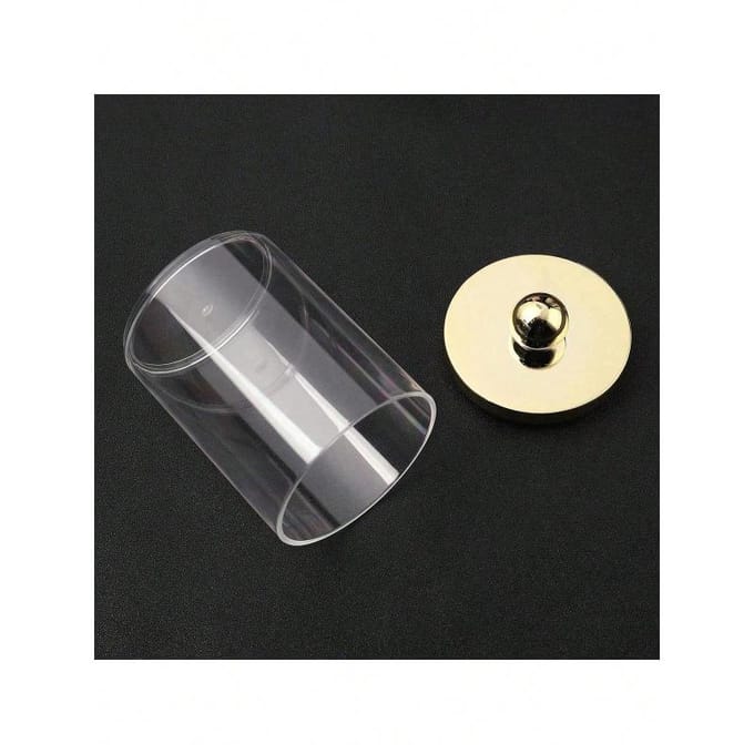 1/2/3 stuks Wattenschijfjeshouder, Plastic Opbergdoos met Deksel 1 Gold veelkleurig