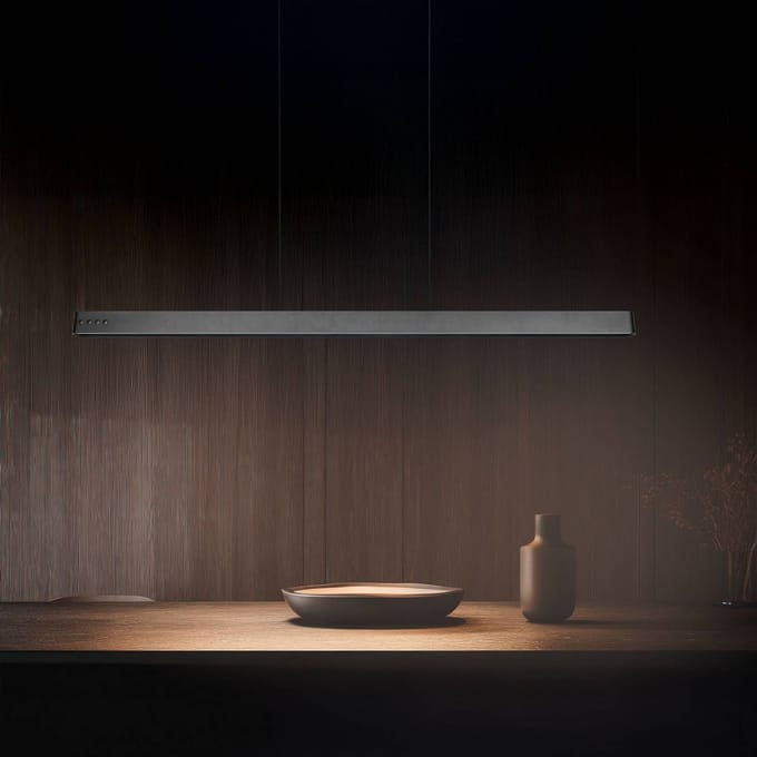 Trio Lighting LED hanglamp Donegal, zwart, lengte 150 cm, CCT