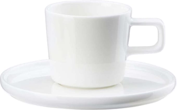 Asa Oco koffiekop en schotel 0.2L wit
