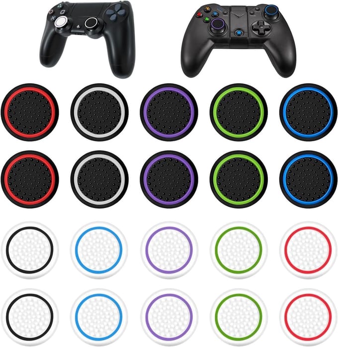 40 Stuks Joystick Caps voor PS5 Controller - Silicone Thumbstick Grips en Accessoires voor Gaming