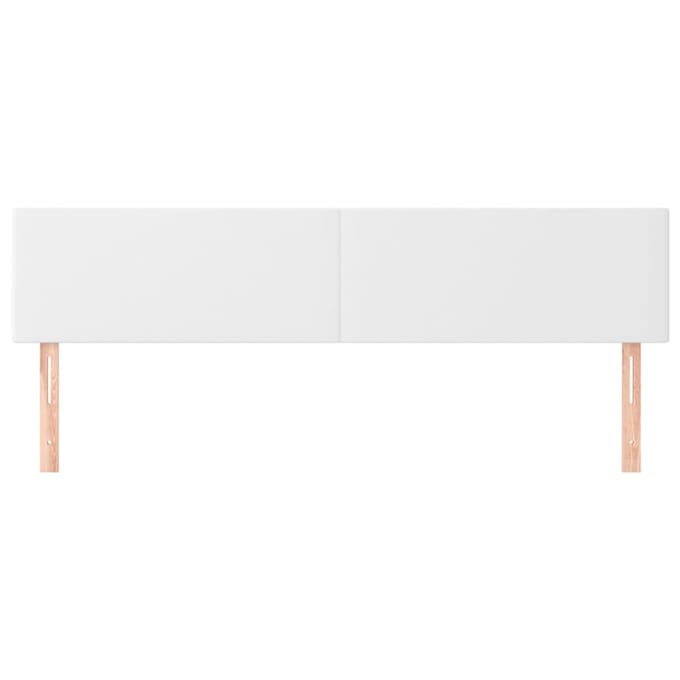 vidaXL - Hoofdborden - 200x5x78/88 - cm - kunstleer - wit