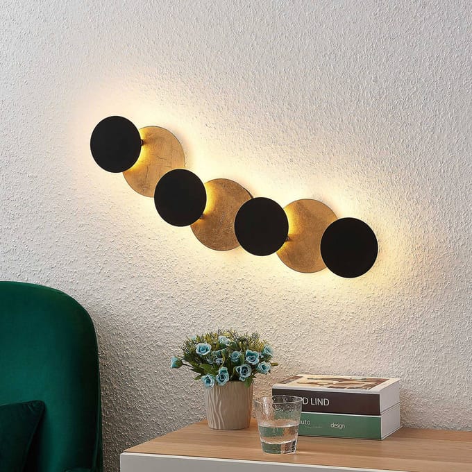 Lindby LED wandlamp Grazyna, 72 cm, 7-lamps, verstelbaar