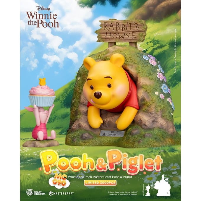 Beast Kingdom Disney Master Craft Statue Pooh & Piglet 33 cm