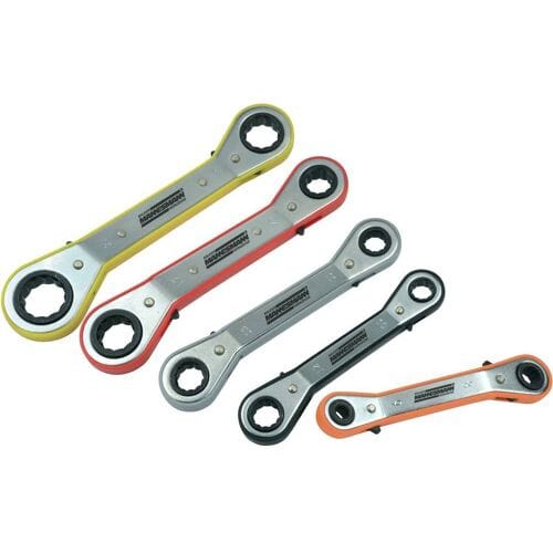 Brüder Mannesmann M27405 M27405 Ringsleutelset 5-delig Sleutelbreedte (metrisch) 9 - 21 mm