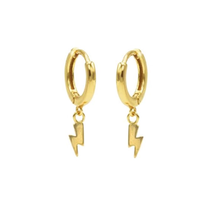 Karma hinged hoops symbool lightning gold M1957HIN