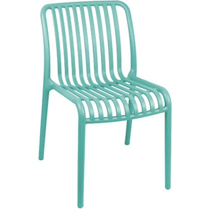 Leitmotiv - Eetkamerstoel Glee - Turquoise blue