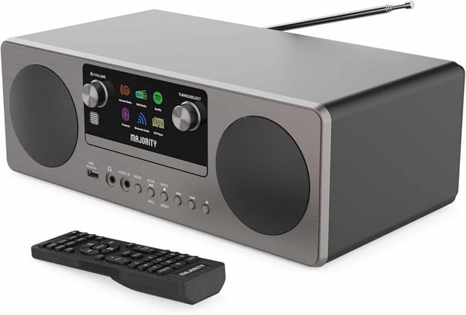 Internet Radio DAB+ CD-speler muzieksysteem met Spotify Connect en Bluetooth