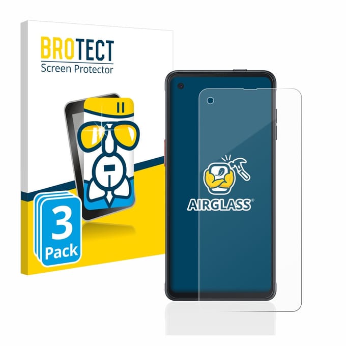 Screenprotector 3 Stuks voor Samsung Galaxy XCover Pro Beschermglas transparant