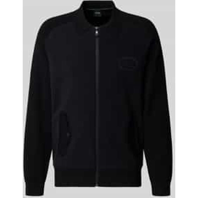 Relaxed fit gebreid jack van viscosemix, model 'HOLE'