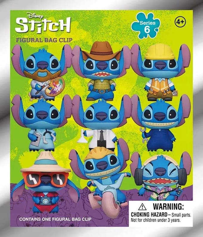 Lilo & Stitch Wave 6 PVC Rugzak Clip - 3D Figuurtje
