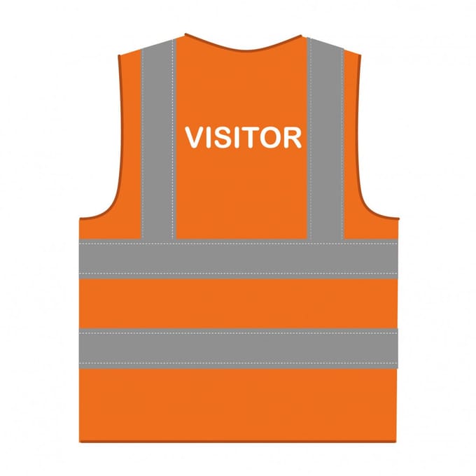Visitor hesje RWS oranje - polyester - one size maat - reflecterend