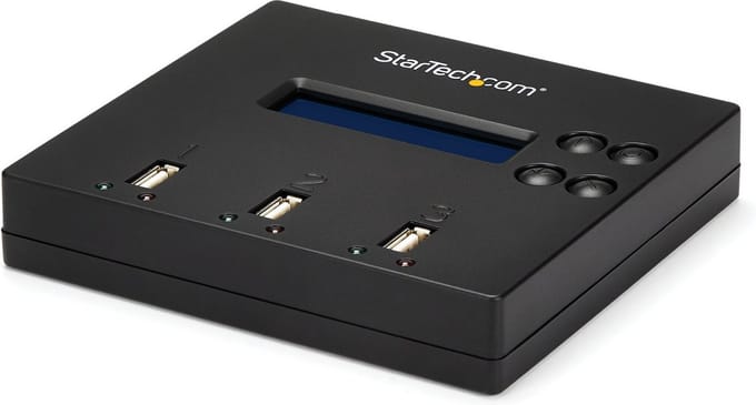 StarTech.com USBDUP12 1:2 Standalone USB 2.0 Flash Drive Duplicator and Eraser