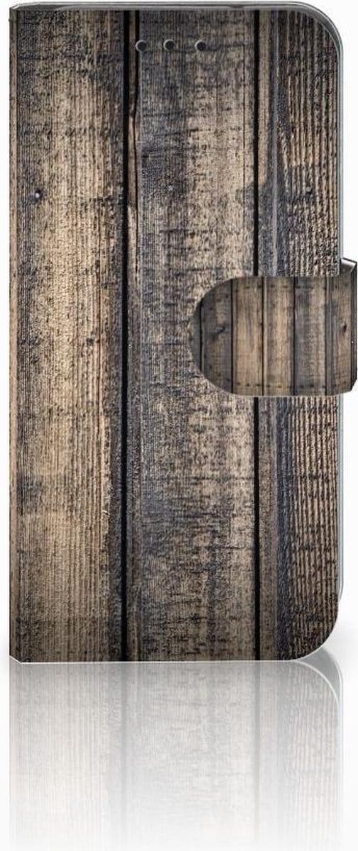 Book Case voor Samsung Galaxy S10e Book Style Case Steigerhout