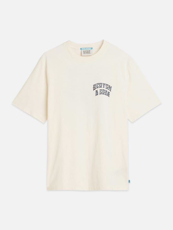 Scotch & Soda Front And Back Artwork Regularfit Tshirt