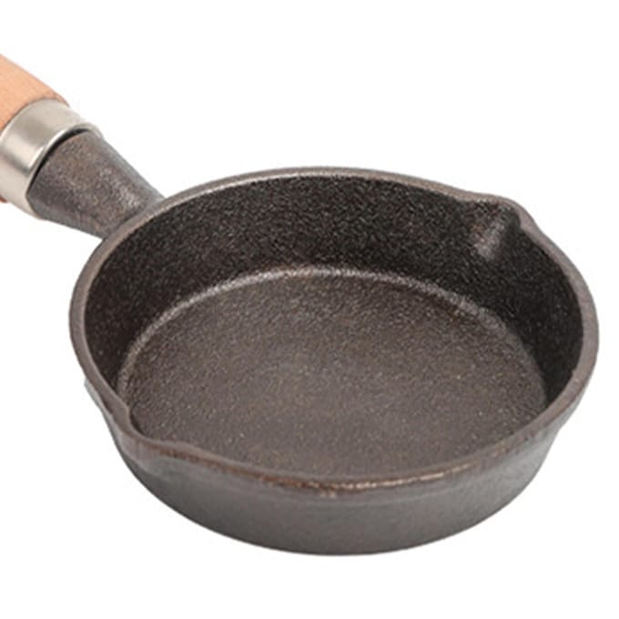 Mini-ei-pan Multifunctioneel Anti-aanbak Gelijkmatige Verwarming Kleine Ei-koekenpan voor Thuis black