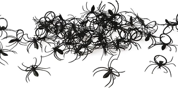 ATOSA - 50 Halloween spinnen ringen
