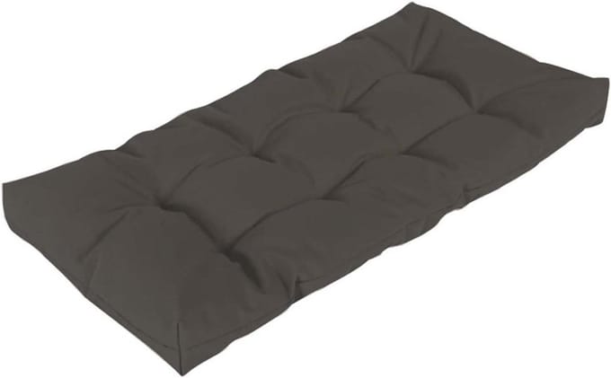 Bank Kussen - Zitkussen Buiten - Comfortabel Zitten - Waterdicht Polyester - 90x50cm - Donkergrijs