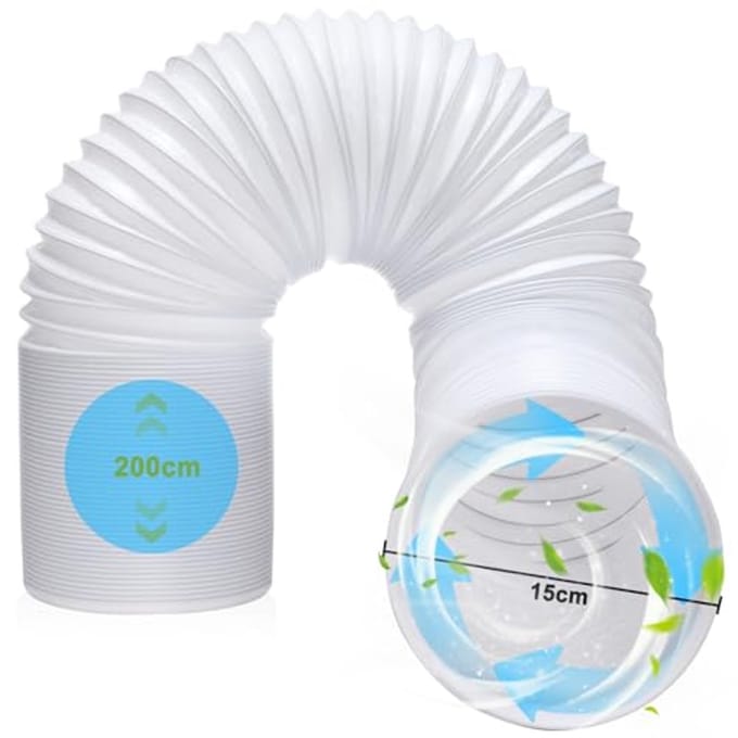 Flexibele afvoerbuis voor mobiele airconditioning - 2 meter luchtafvoer