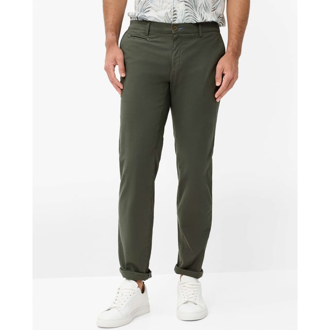 Brax Heren Chino  Style FABIO IN OLIVE Groen Olijf, groen - olijf, maat 42/32