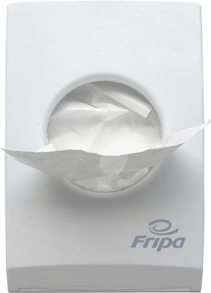 Fripa Hygienezakjes dispenser, kunststof, wit