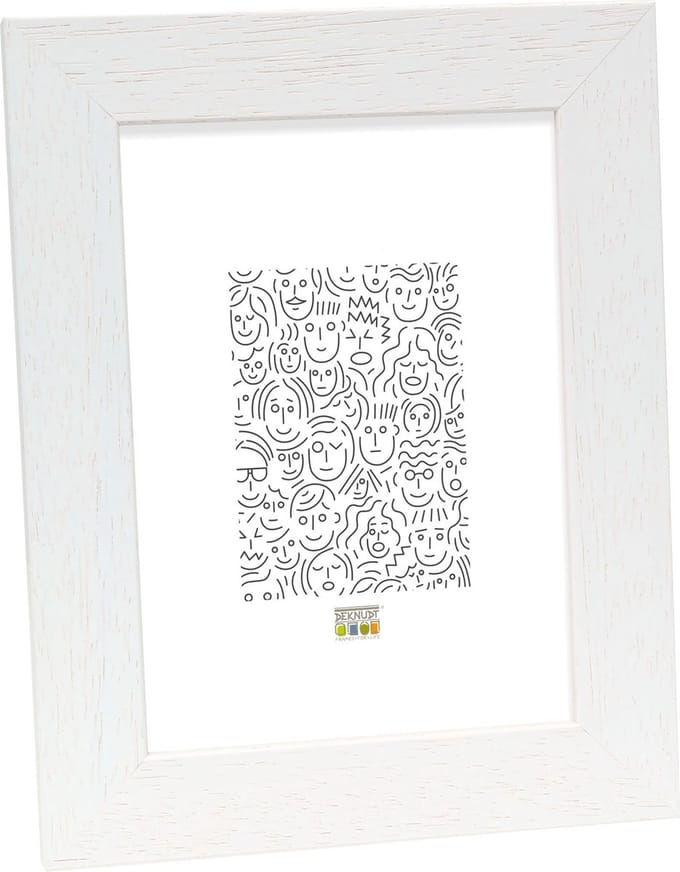 Deknudt Frames fotolijst S226K1 - wit hout - breed - 15x20 cm