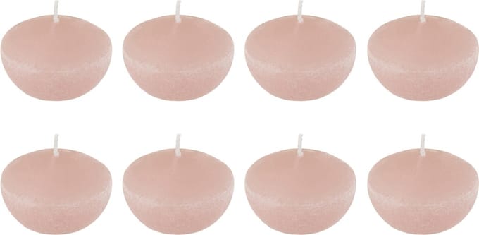 J-Line drijfkaars - roze - small - 4U - doos van 8