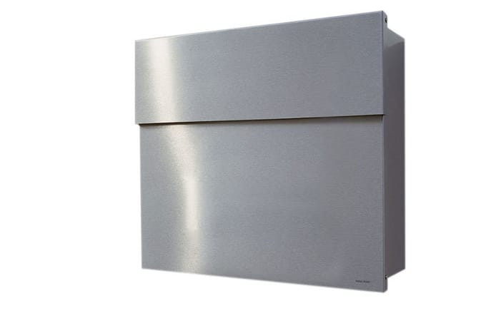 Radius - Letterman brievenbus 4 - Roestvrij staal - zilver