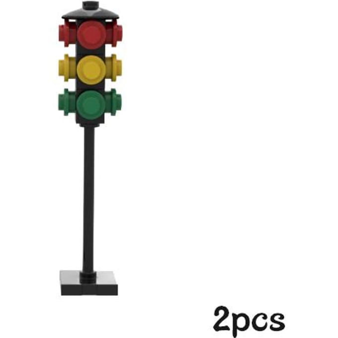 Pont Piéton MOC Jouets Briques de Construction Scène de Trafic Urbain Vue de Rue Composants Briques Compatible Brique Autoroute brown