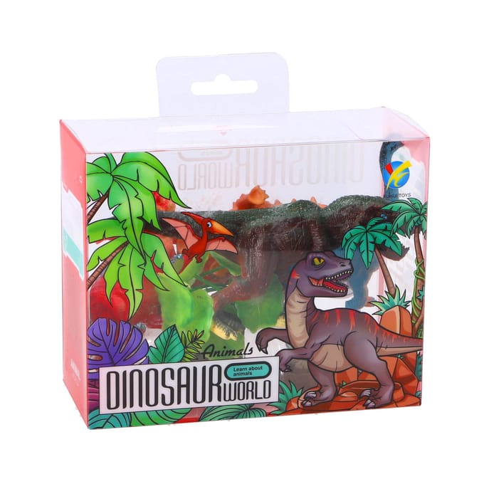 KiddyGo dinosaurus speelset - 8 delig - educatief speelgoed voor kinderen.