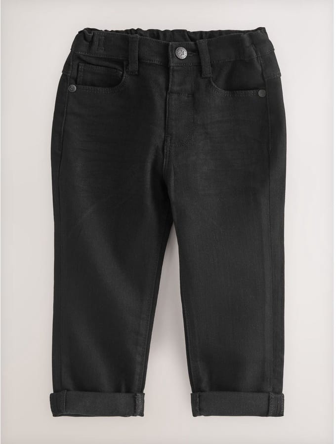 Next - Jongens - Barreljeans met standaard pasvorm - Zwart