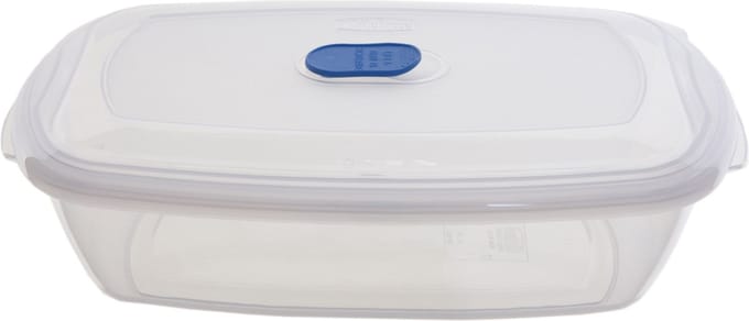 Whitefurze Vershoudbakje/bewaarbakje - magnetron/vriezer - transparant - kunststof - 400 ML