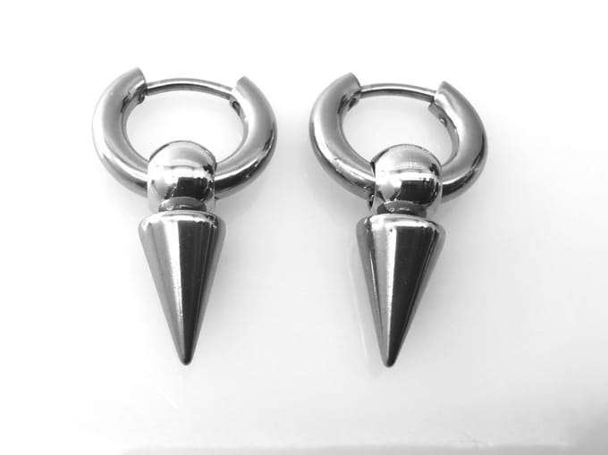 Stoer - RVS - Oorring – Ø 8 mm - puntige - los - hanger