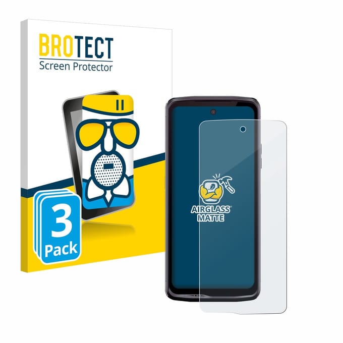 BROTECT - Screenprotector voor Crosscall Stellar X5 - Folie Beschermfolie Beschermglas matte 3 Stuks