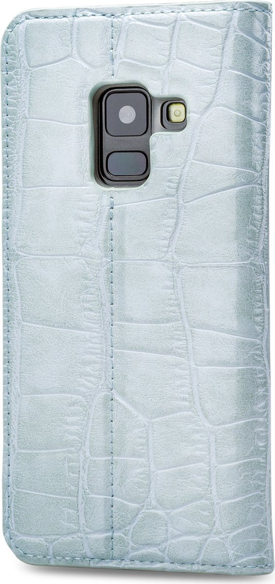 Mobilize Premium Gelly Book Case Samsung Galaxy A8 2018 Alligator Mystic Blue
