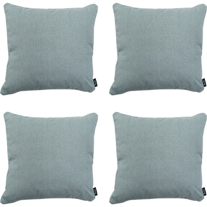 Madison - Sierkussen Silver canvas eco+ - Ca. 50x50 cm - Set van 4