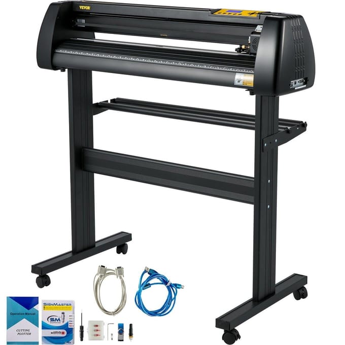 Machine de découpe vinyle 28 pouces avec support de sol et kit d'outils SignMaster