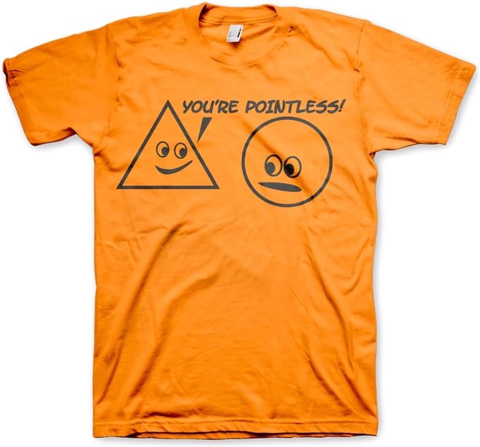 Hybris You're Pointless T-shirt oranje