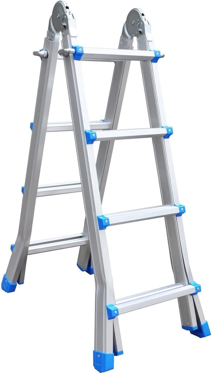 Solidchoice - Multifunctionele Telescopische Ladder, 4 x 4