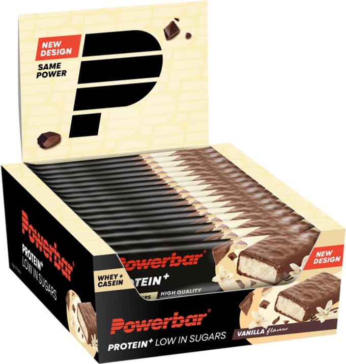 Powerbar eiwitreep | Protein+ Low Sugar | Vanille - 35 gram (16 stuks)