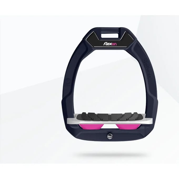 Veiligheidsspanners Paardrijden Incliné Grip Blauw/Grijs/Roze Flex-On Safe-On