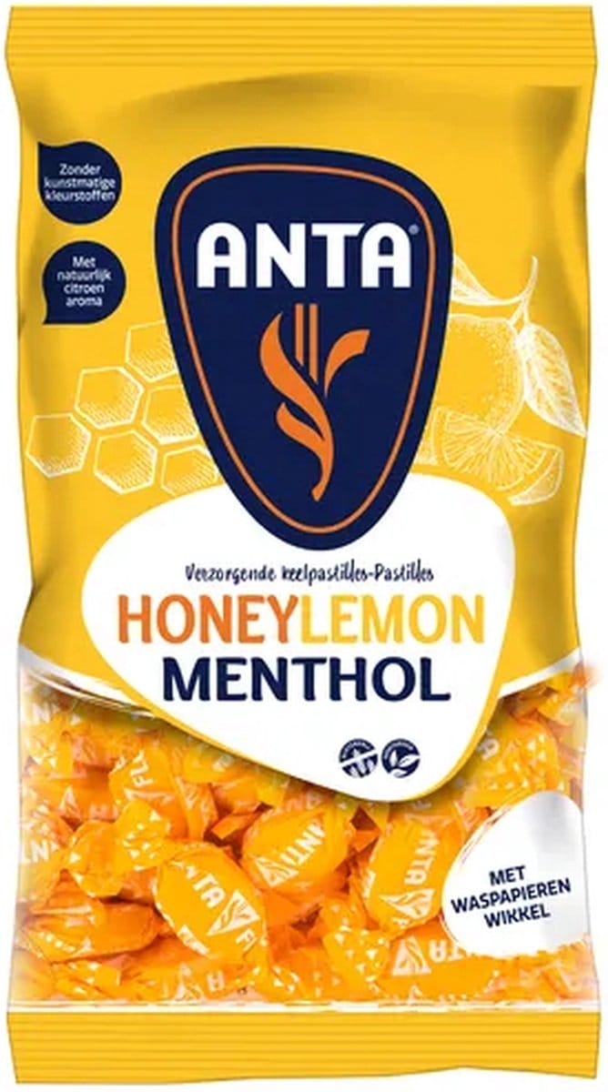 Anta Flu Honing Lemon Menthol - 18 x 165 gram