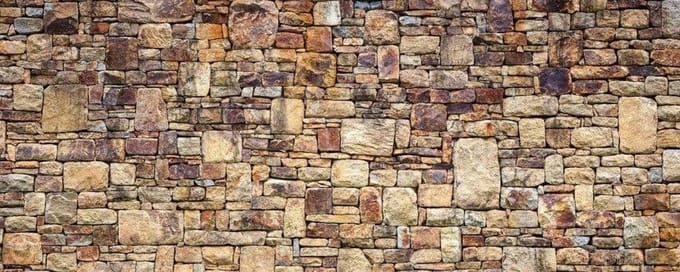 Fotobehang - Rock Wall 375x150cm - Vliesbehang