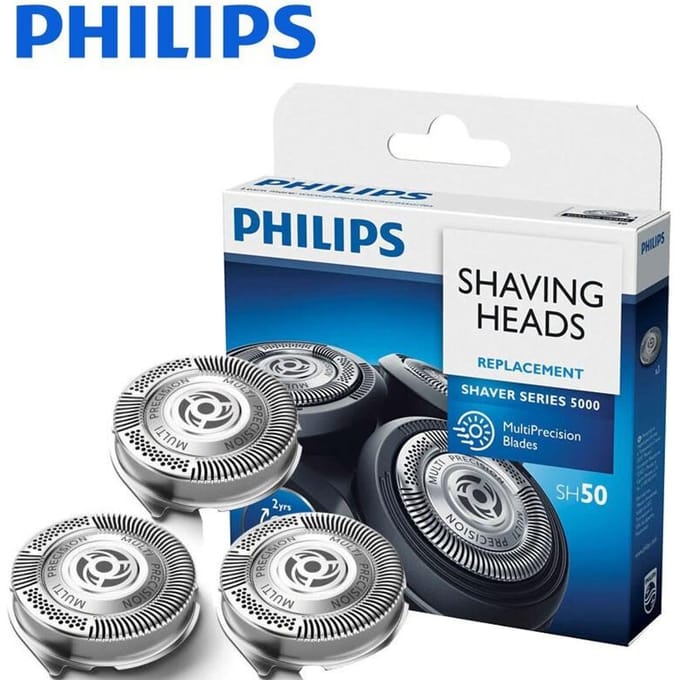 Tête de rasage de remplacement Philips SH50/51, pour rasoirs série 5000 6000, etc. 3 pièces/boîte white