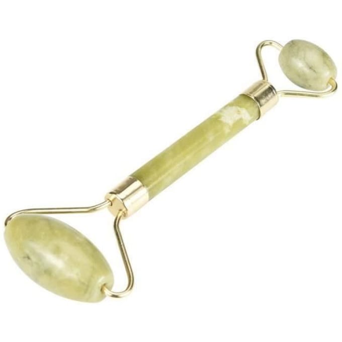 Dispositif de beauté - YWEI - YF02546 - Double tête de massage - Rouleau de jade - Mixte néphrite